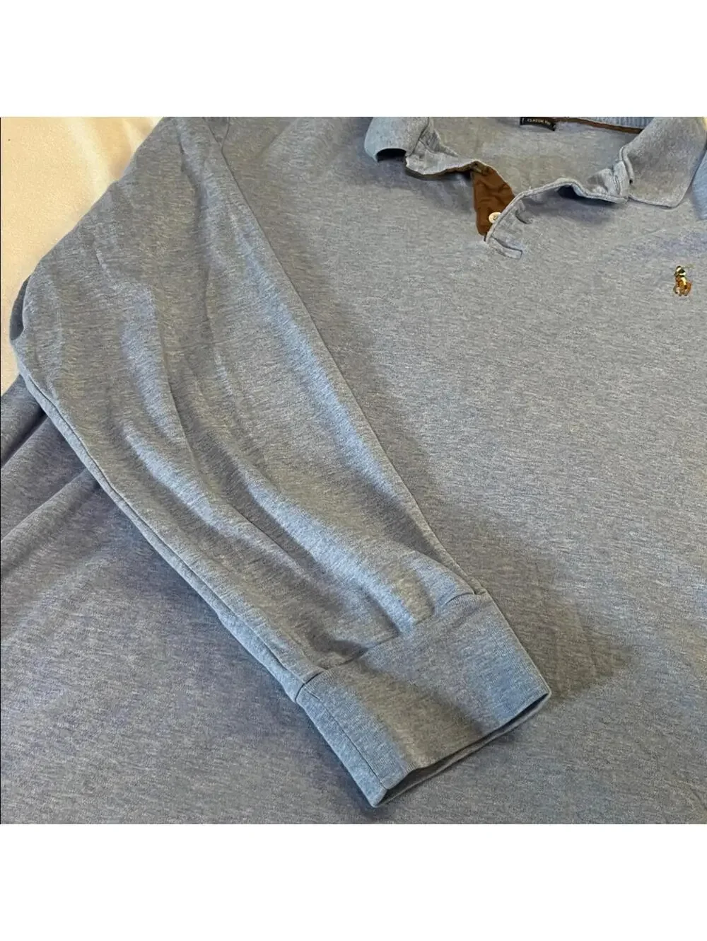 Polo Ralph Lauren Classic Fit Polo Shirt Men’s XL Blue Long Sleeve Cotton Logo